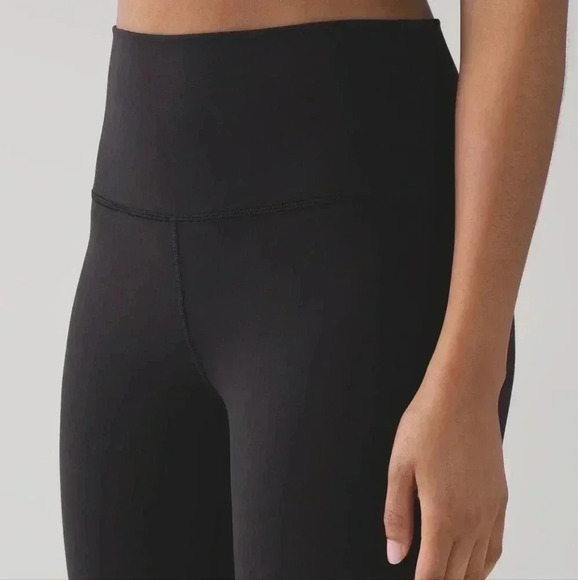 Lululemon Wunder Under Crop (Hi-Rise) *Full-On Luon 21"Black (First Release) - Picture 6 of 15
